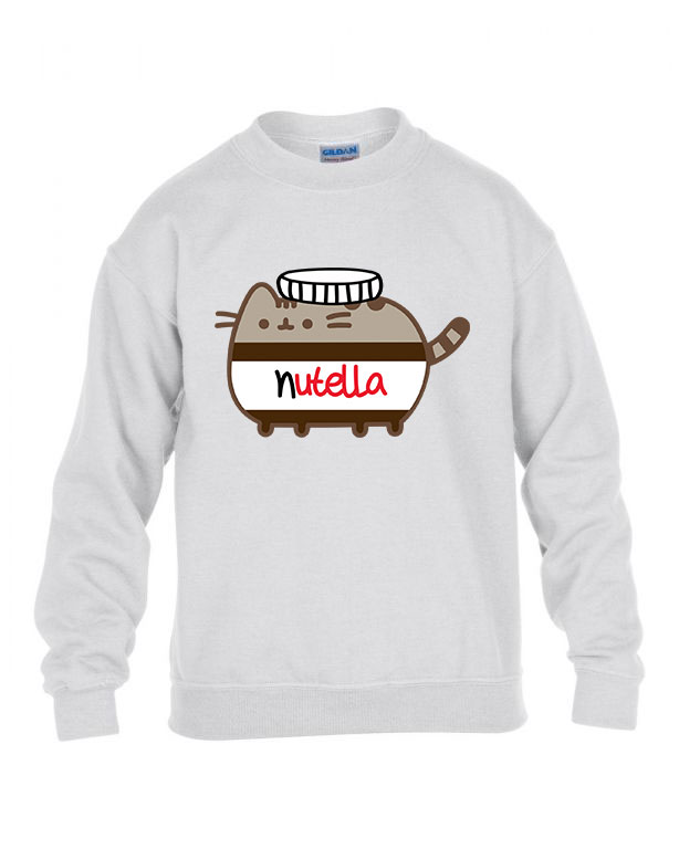 Nutella Pusheen Fehér Gyerek Pulóver