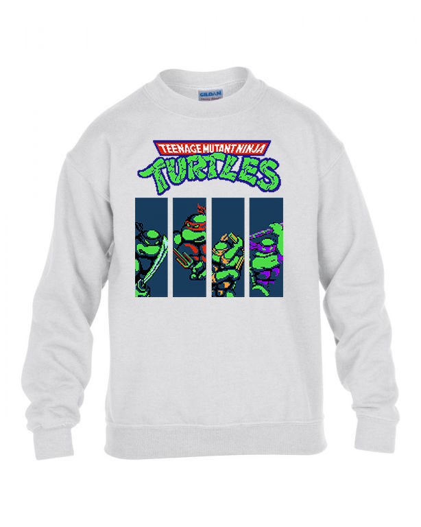 Tini Ninja Teknőcök tmnt Fehér Gyerek Pulóver