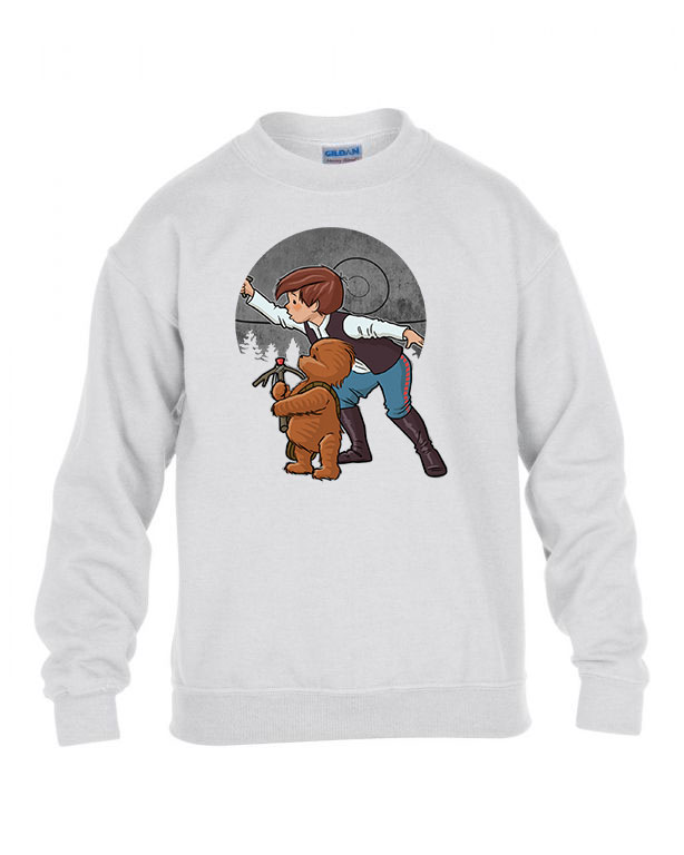 micimackó humor star wars han solo Fehér Gyerek Pulóver