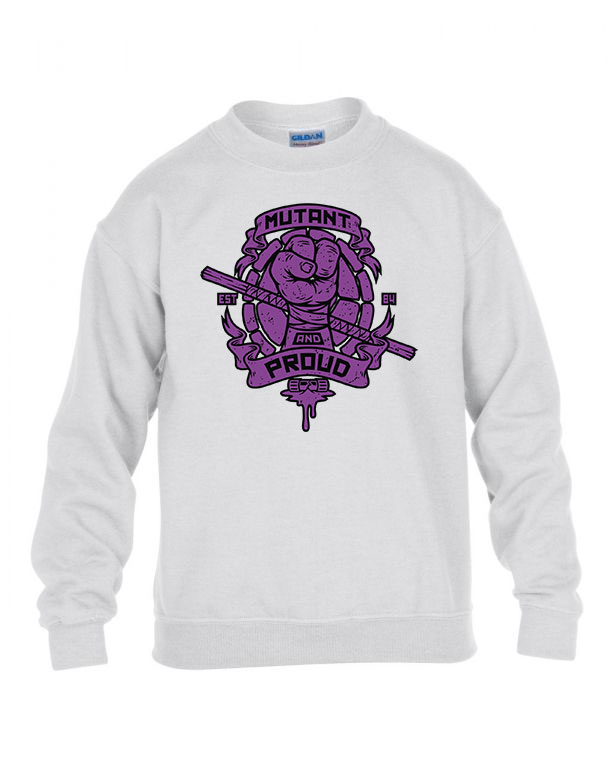 tini ninja teknőcök tmnt donatello Fehér Gyerek Pulóver