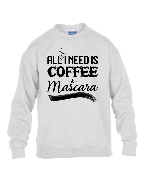 kávé coffee mascara Fehér Gyerek Pulóver