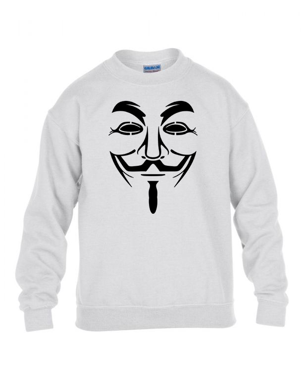 Anonymus vendetta Fehér Gyerek Pulóver