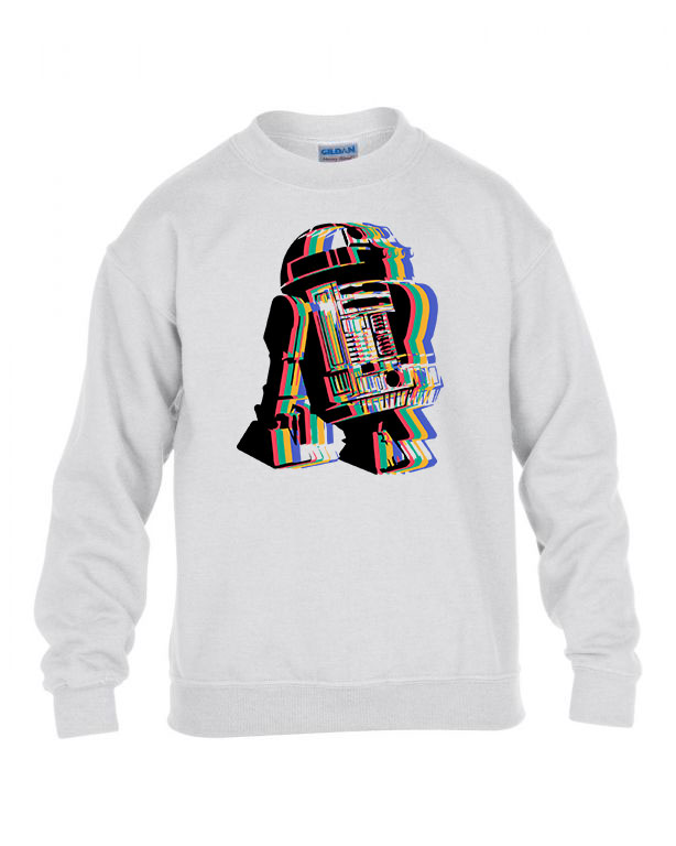 r2d2 star wars Fehér Gyerek Pulóver