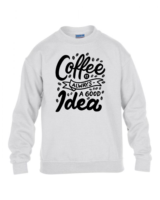 coffee kávé Fehér Gyerek Pulóver