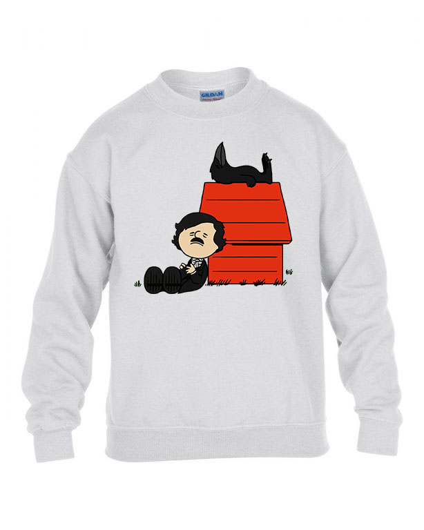 Edgar Allan Poe Fehér Gyerek Pulóver
