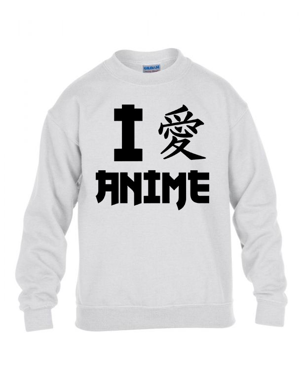 anime Fehér Gyerek Pulóver