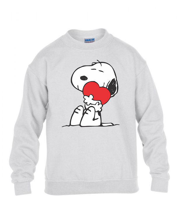 snoopy Fehér Gyerek Pulóver