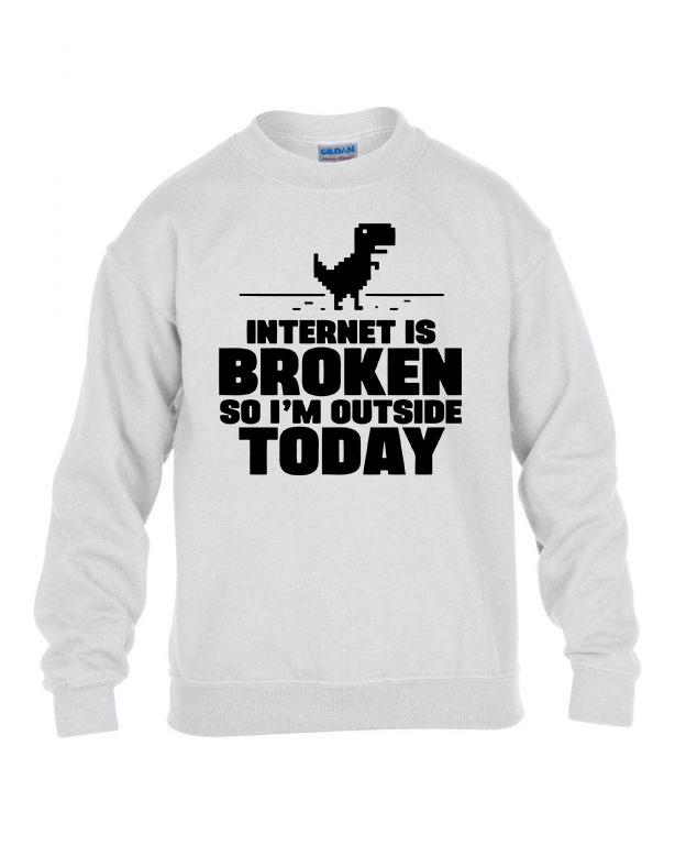 google chromes t-rex Fehér Gyerek Pulóver