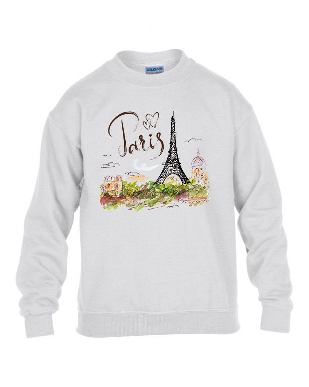 párizs paris eiffel torony Fehér Gyerek Pulóver