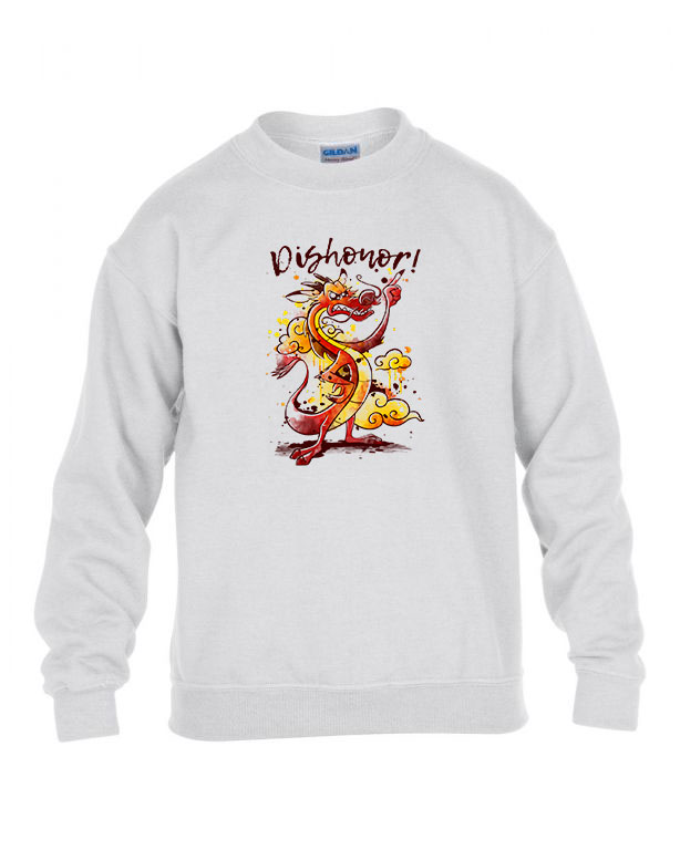 dishonor mulán sárkány Fehér Gyerek Pulóver