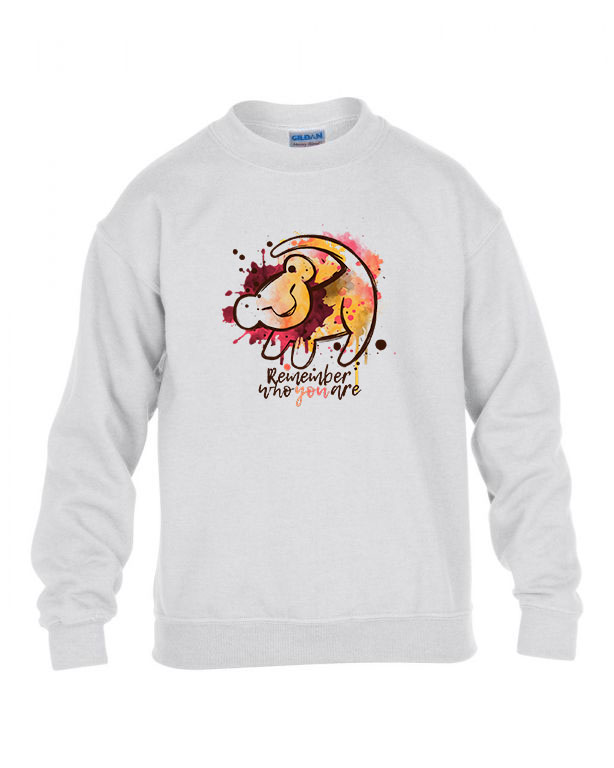 szimba simba oroszlánkirály Fehér Gyerek Pulóver