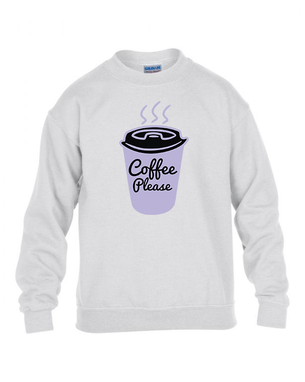 coffee kávé Fehér Gyerek Pulóver