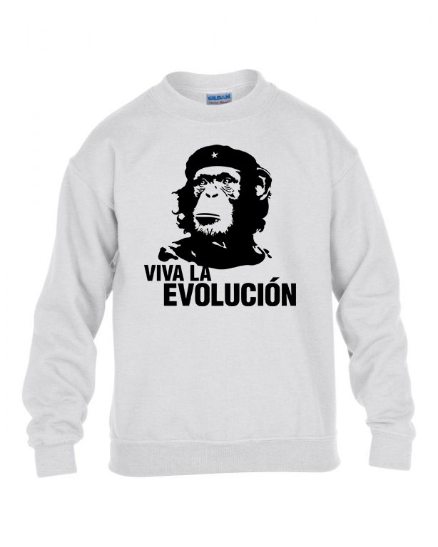 evolúció evolution majom csimpánz Fehér Gyerek Pulóver