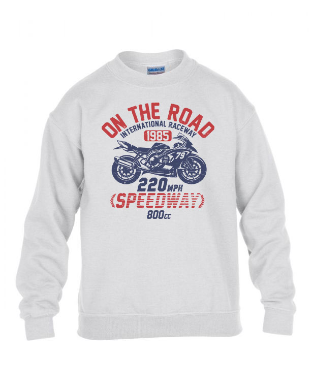 motor motoros speed motor Fehér Gyerek Pulóver
