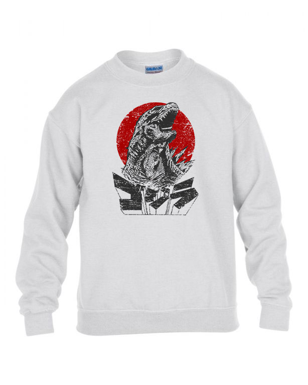 godzilla Fehér Gyerek Pulóver