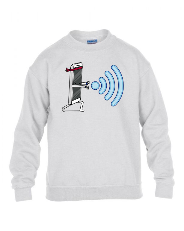 wifi Fehér Gyerek Pulóver