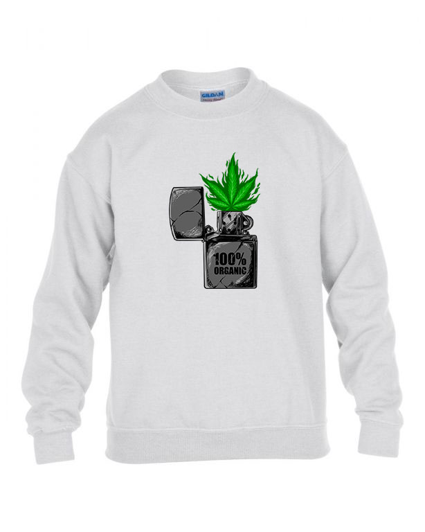 canabis cannabis kanabisz marihuána Fehér Gyerek Pulóver