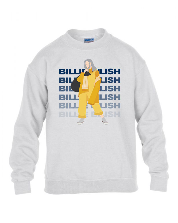 billie eilish Fehér Gyerek Pulóver
