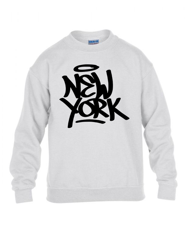 new york Fehér Gyerek Pulóver