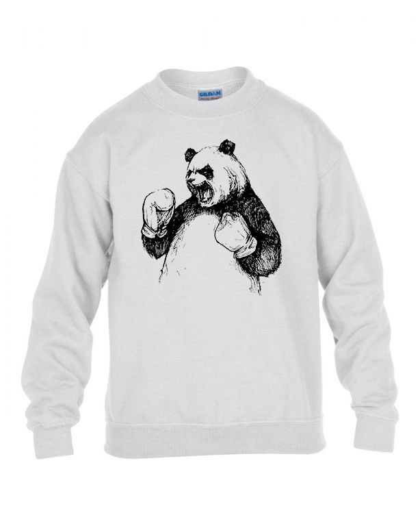 boxoló panda Fehér Gyerek Pulóver