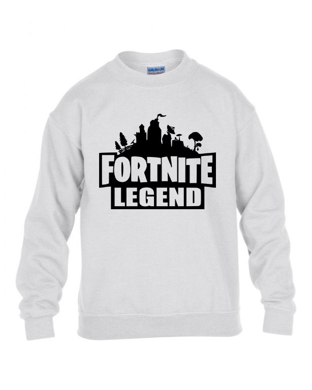 fortnite Fehér Gyerek Pulóver