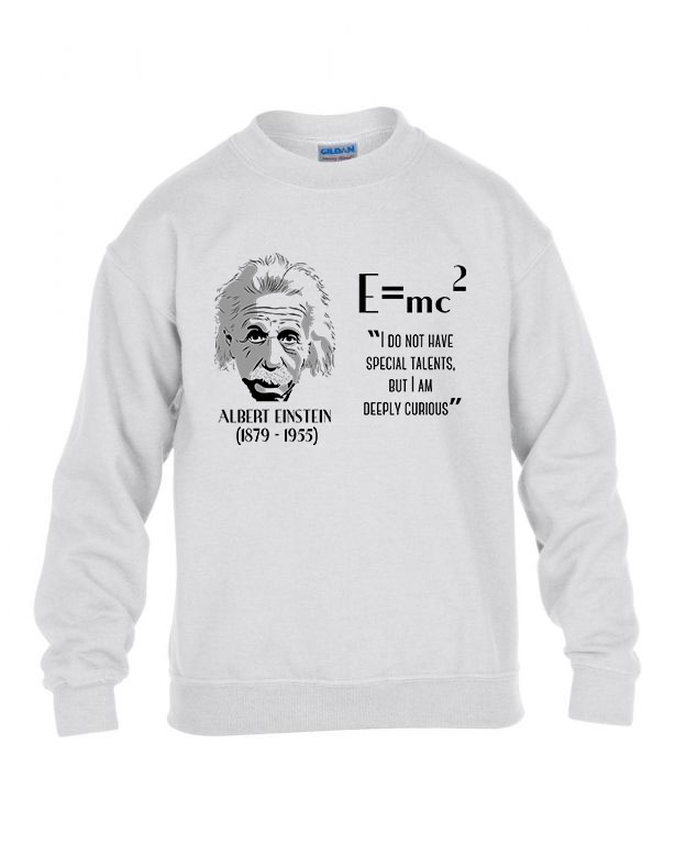 albert einstein Fehér Gyerek Pulóver