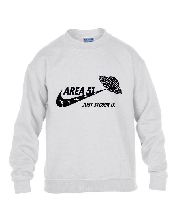 area 51 ufo 51 es körzet Fehér Gyerek Pulóver