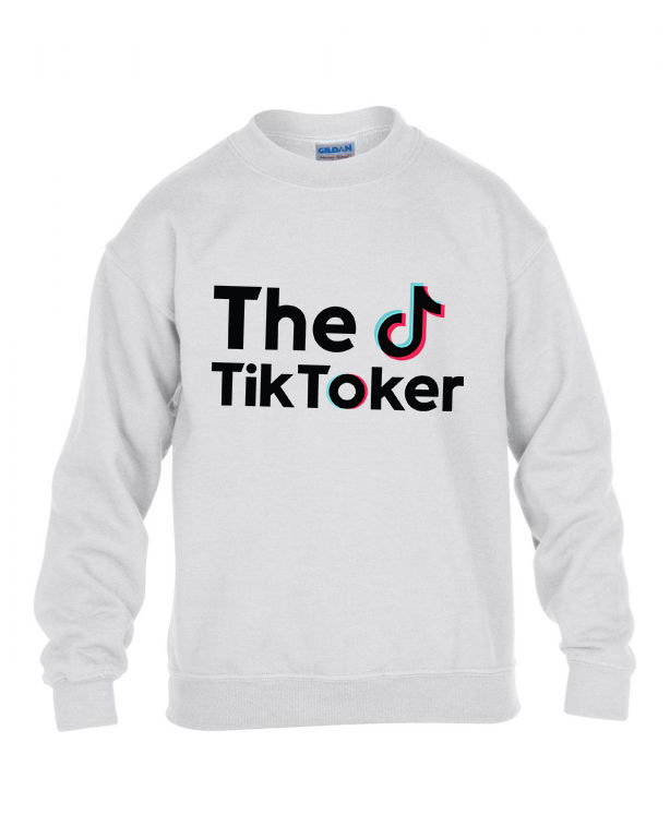 tik tok Fehér Gyerek Pulóver