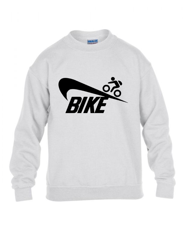 bicikli biciklis bicicle bike Fehér Gyerek Pulóver
