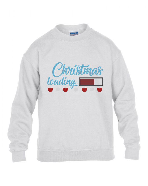 karácsony christmas karácsonyos Fehér Gyerek Pulóver