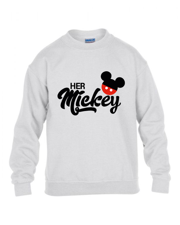 her mickey páros pároknak Fehér Gyerek Pulóver
