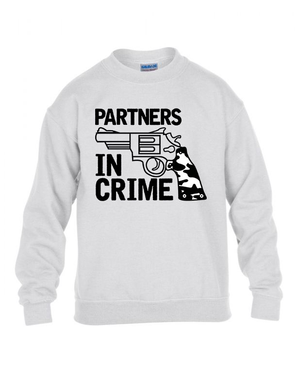 Partners In Crime páros pároknak Fehér Gyerek Pulóver