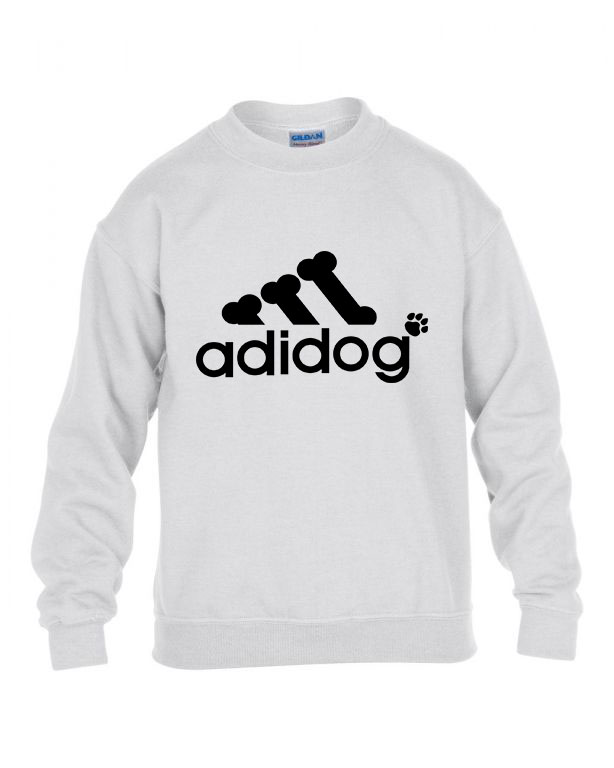 kutya kutyás adidog Fehér Gyerek Pulóver