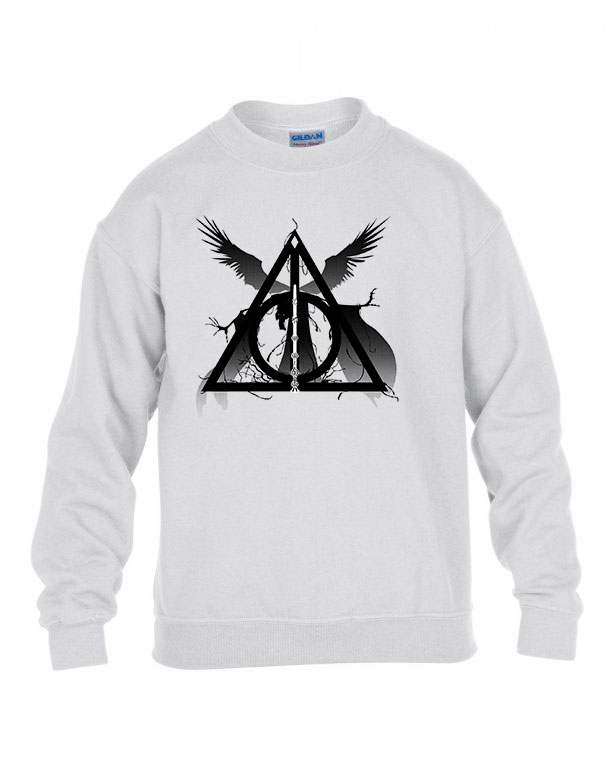 harry potter halál ereklyéi Fehér Gyerek Pulóver