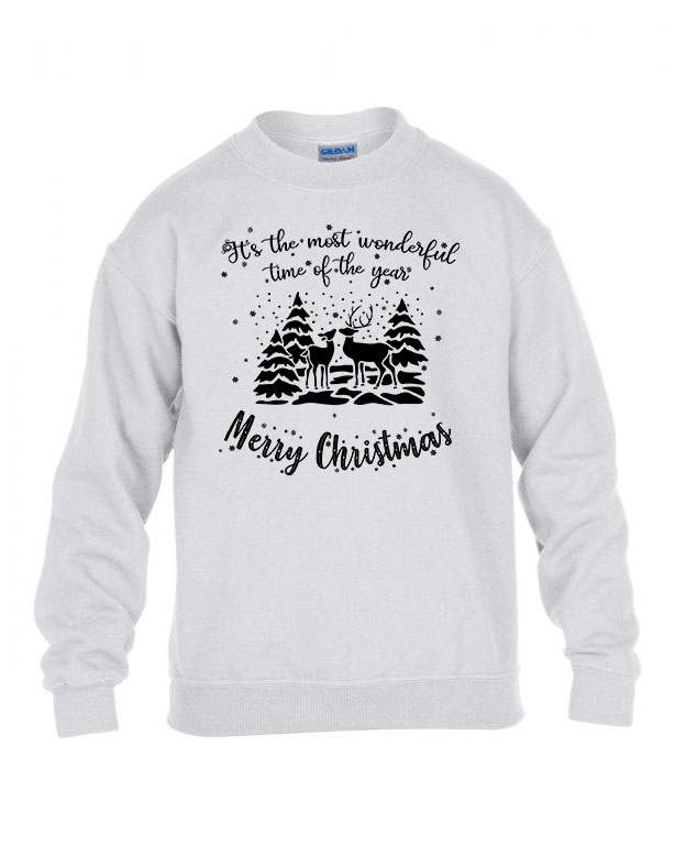 merry christmas karácsony Fehér Gyerek Pulóver