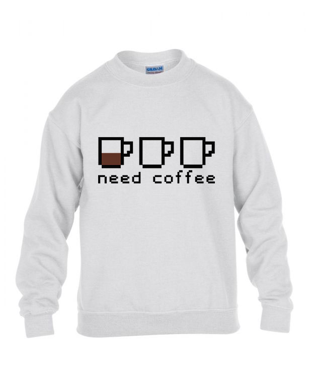 kávé coffee Fehér Gyerek Pulóver