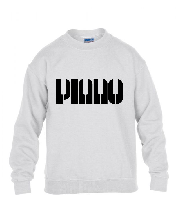 Piano zongora zongorista Fehér Gyerek Pulóver