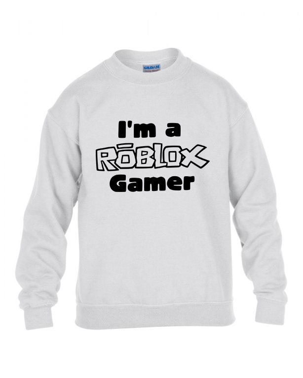 roblox gamer Fehér Gyerek Pulóver