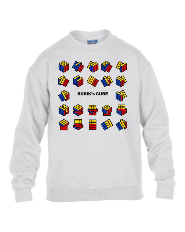 rubik kocka rubics cube Fehér Gyerek Pulóver