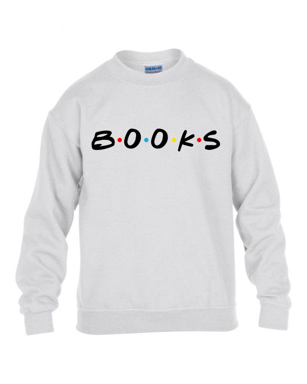 olvasás könyvek books Fehér Gyerek Pulóver