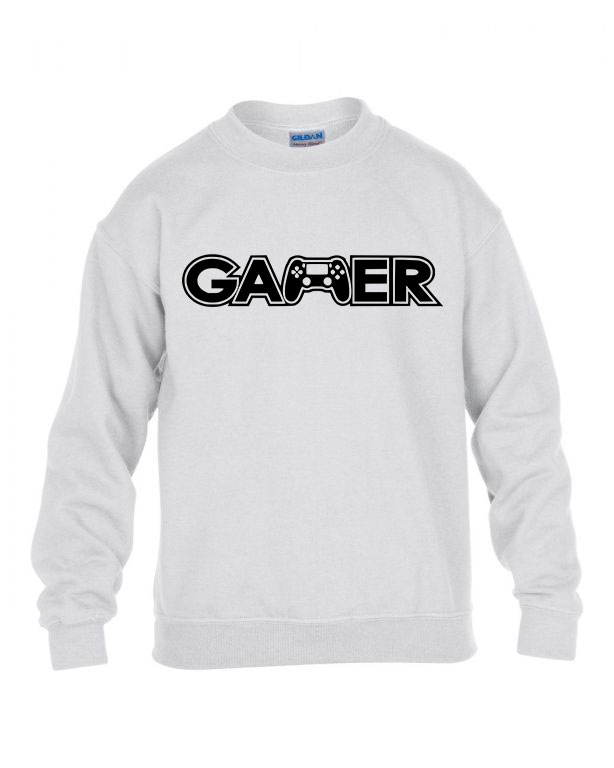 gamer joystick Fehér Gyerek Pulóver
