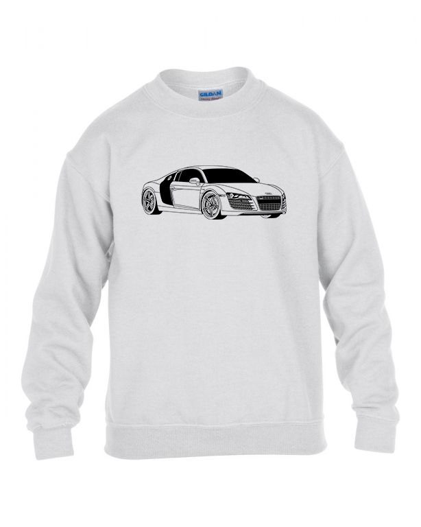 Audi Fehér Gyerek Pulóver