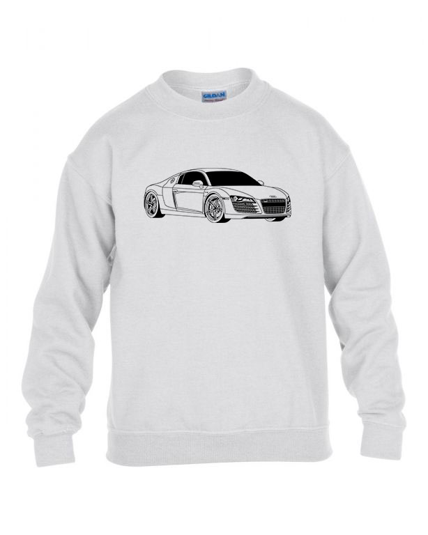 Audi Fehér Gyerek Pulóver