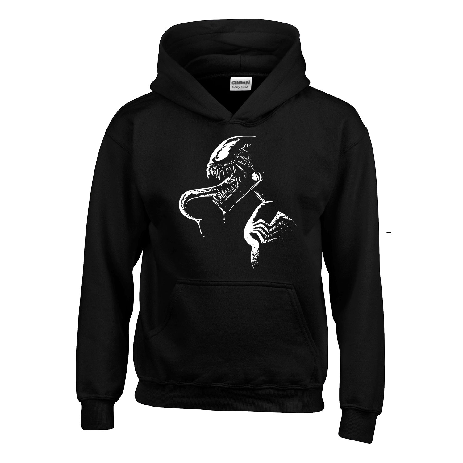 venom Fekete Gyerek Kapucnis Pulóver