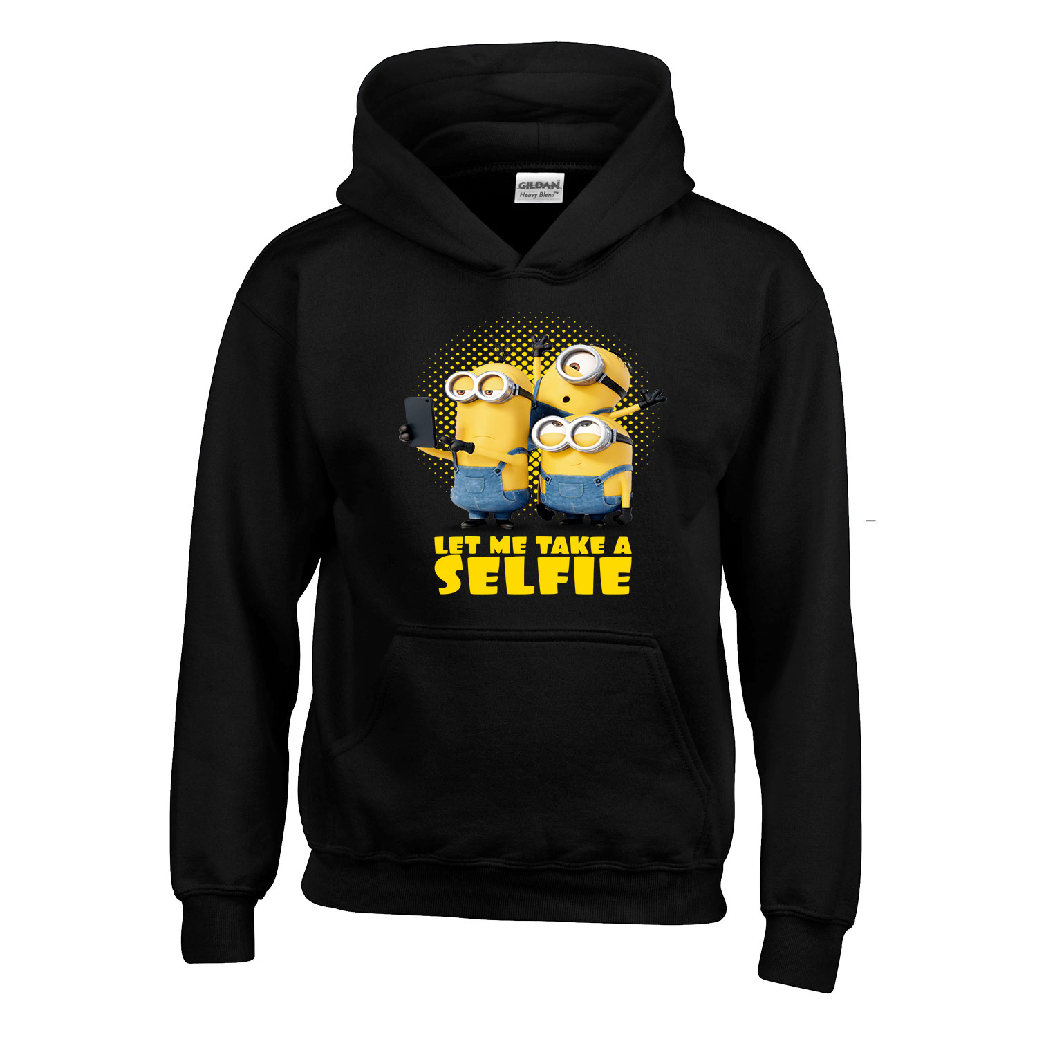 minions minyonok mel bob Fekete Gyerek Kapucnis Pulóver