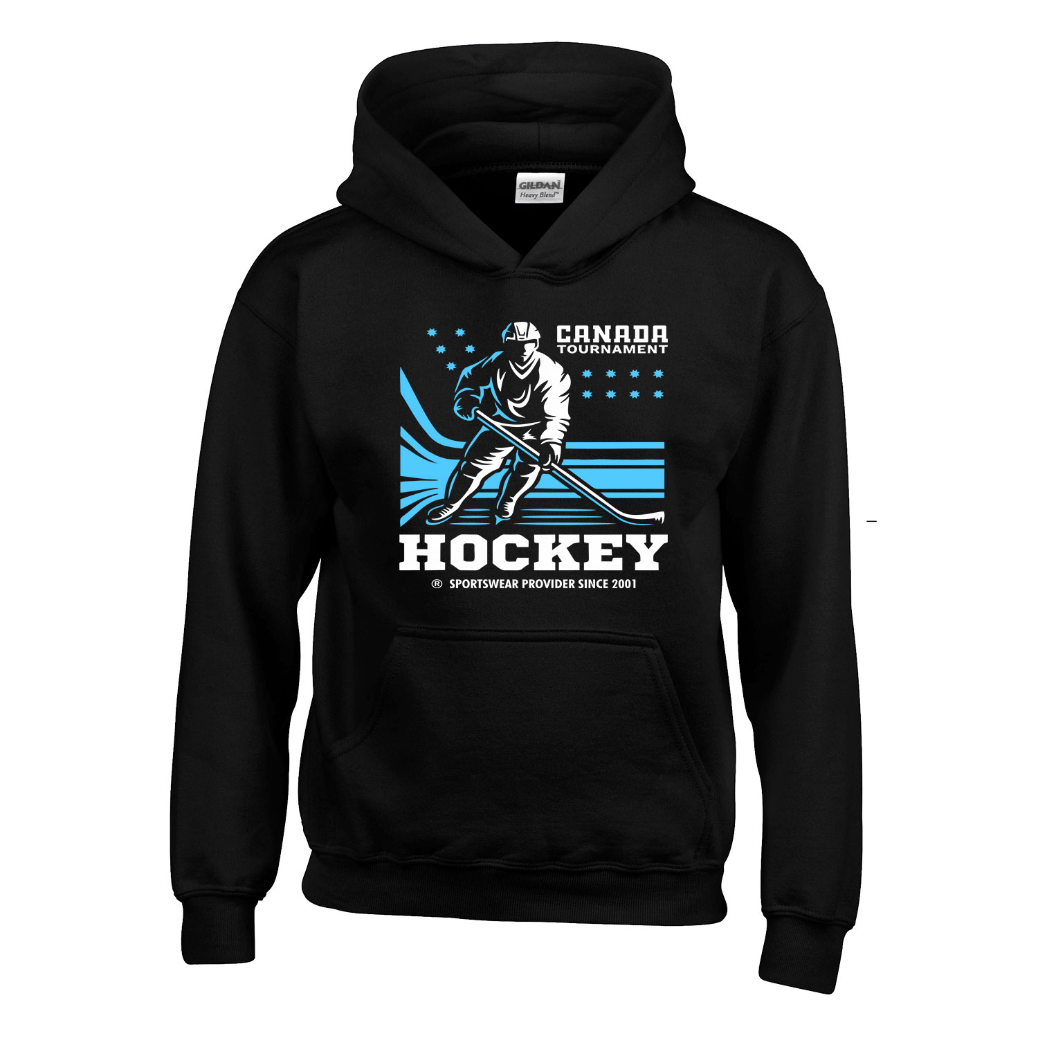 hockey hoki Fekete Gyerek Kapucnis Pulóver