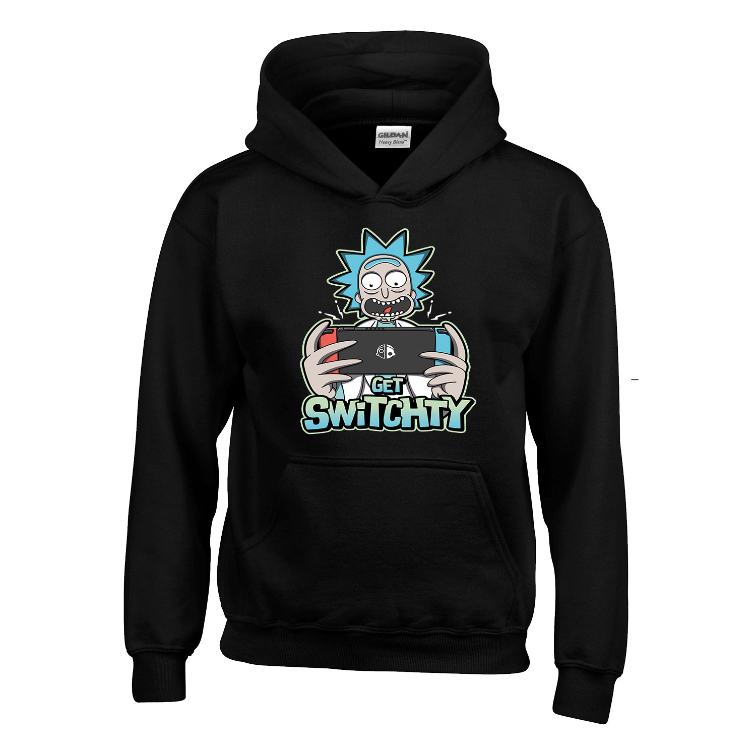 rick és morty Fekete Gyerek Kapucnis Pulóver