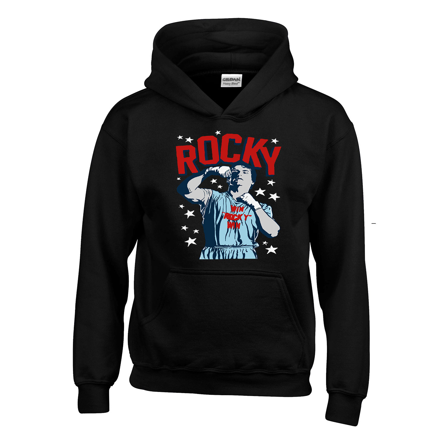 rocky Fekete Gyerek Kapucnis Pulóver