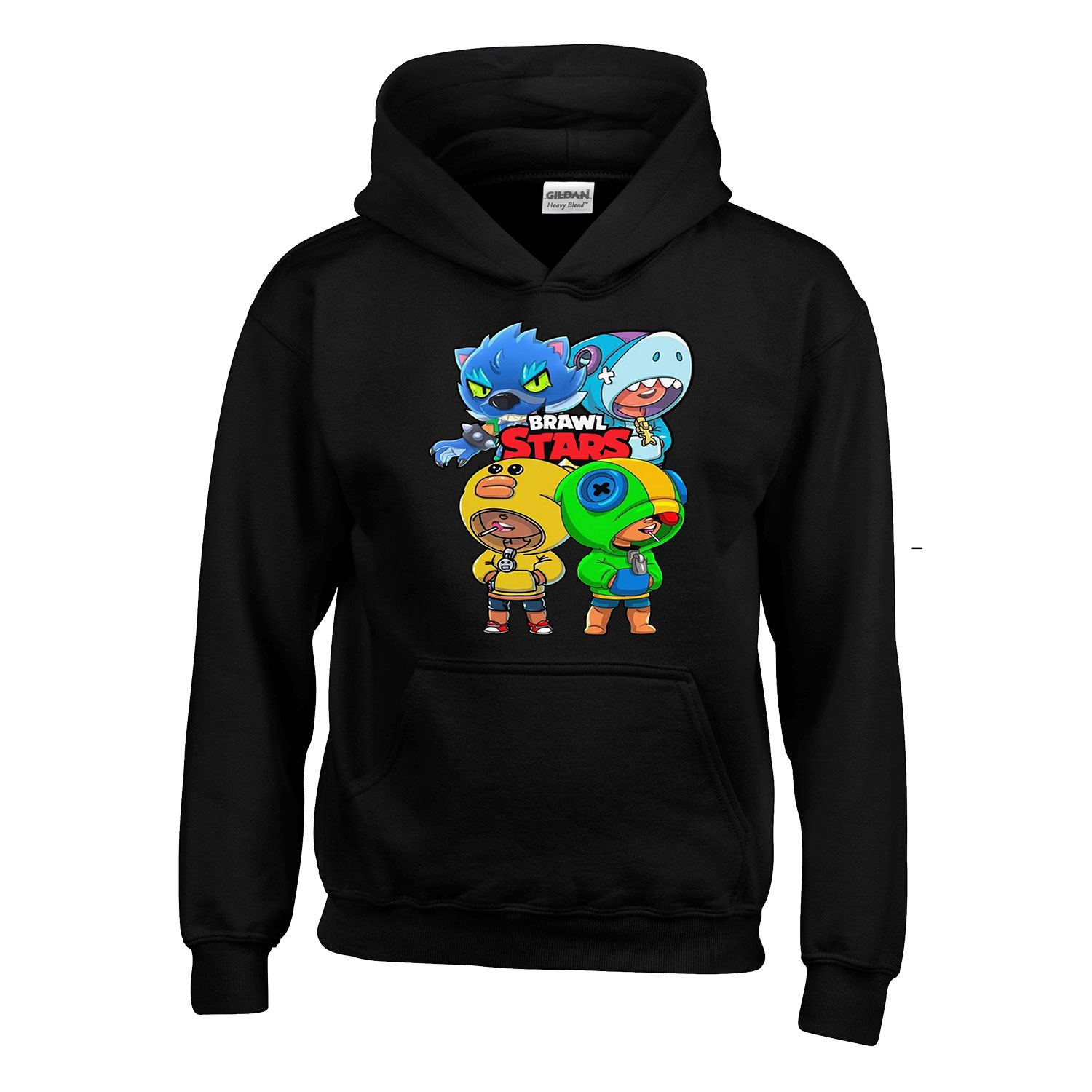 brawl stars Fekete Gyerek Kapucnis Pulóver