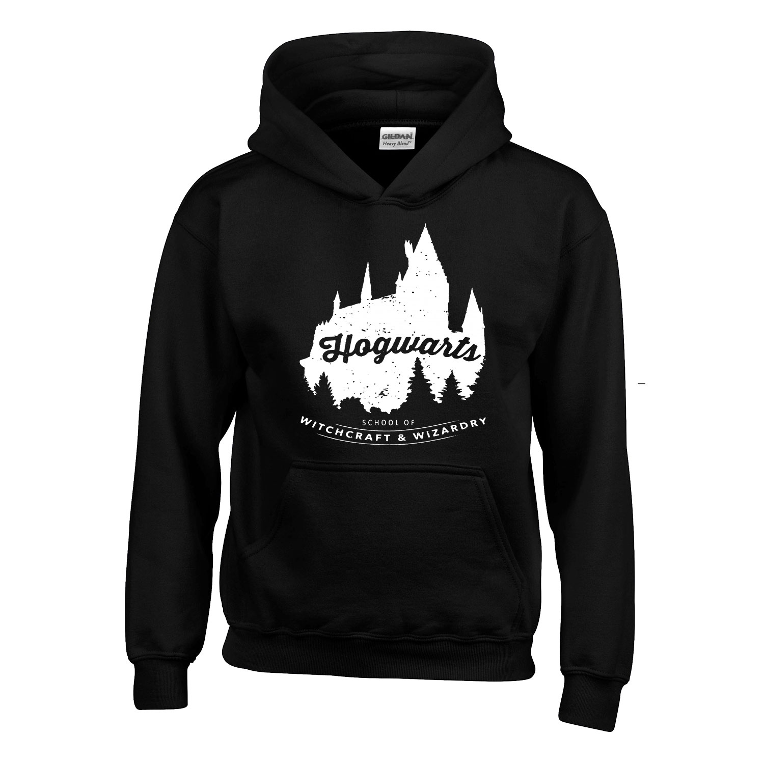 harry potter roxfort hogwarts Fekete Gyerek Kapucnis Pulóver